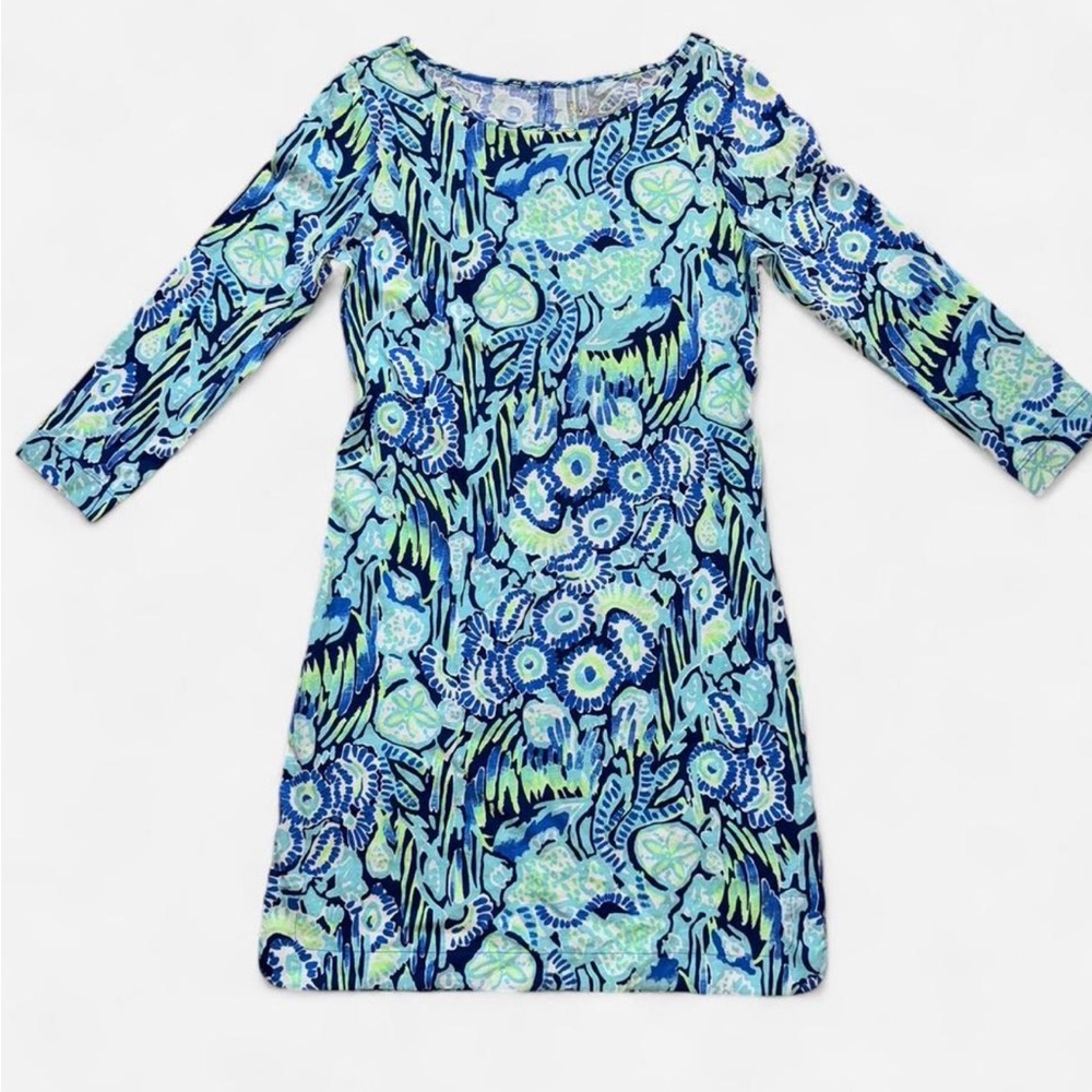 Lilly Pulitzer Blue and Green Dress Casual Resort Wear